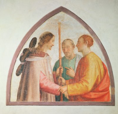 Christus Verschijnt op de Weg naar Emmaüs door Fra Bartolommeo